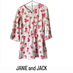 Janie and Jack floral print cotton blend swim cover size 2T kids girls toddler